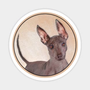 Xoloitzcuintli Painting - Cute Original Dog Art Magnet